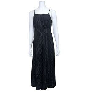 Eden in Love Honolulu Womens S Black White Polka Dot Cropped Wide Leg Jumpsuit